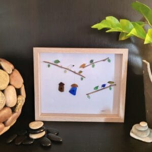 Cadre avec des Verres de Mer